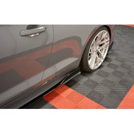 Накладки сплиттеры на пороги на Audi S5 B9